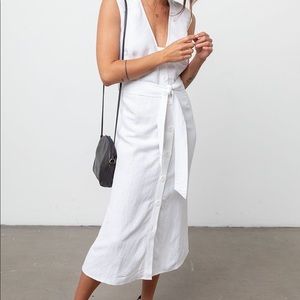 Rails Alice linen button up mid dress